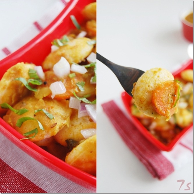 Mini idly sambar collage