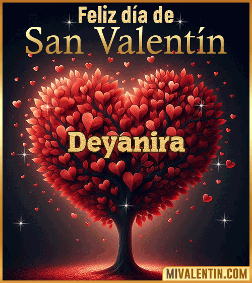 Gif feliz día de San Valentin Deyanira