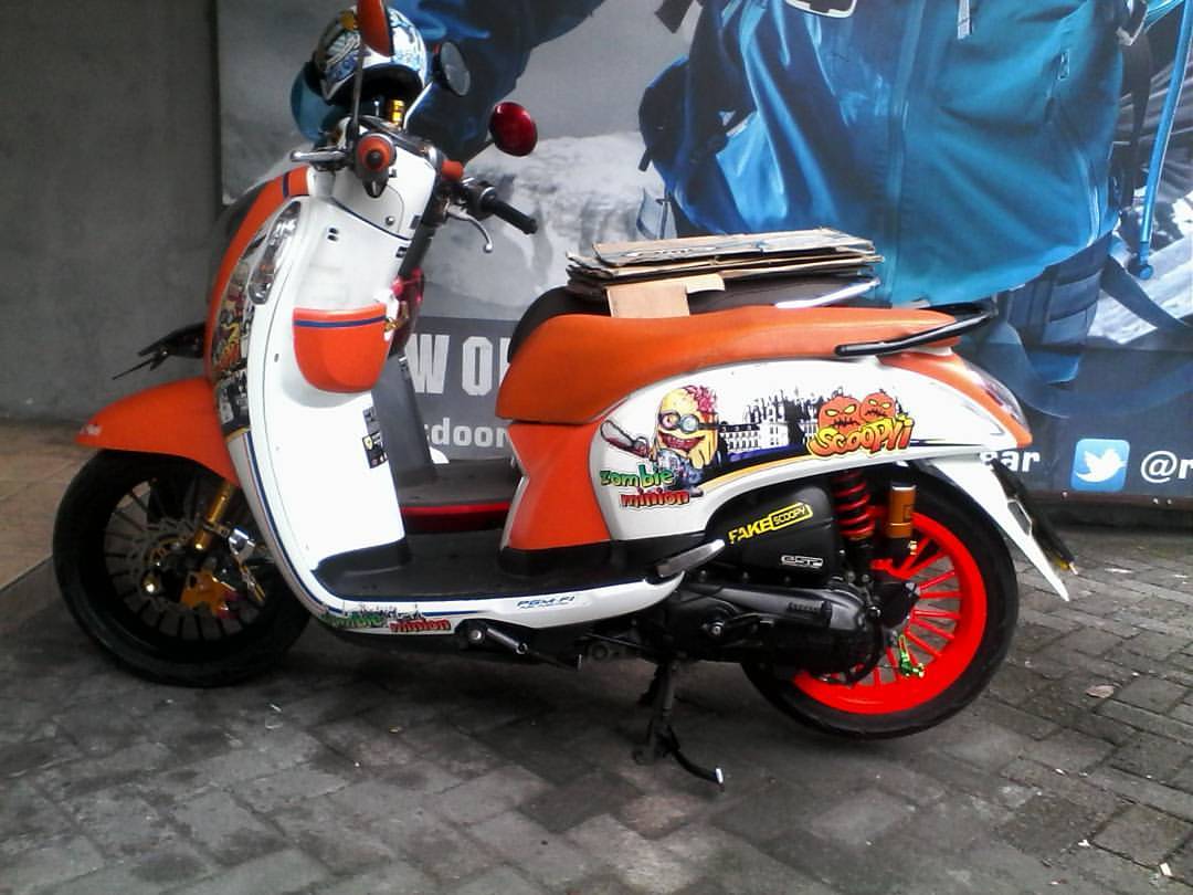 70 Foto Modifikasi Scoopy Ring 14 Terbaru Paling Kece