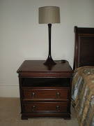 For sale: Sleigh Bed & Lamps