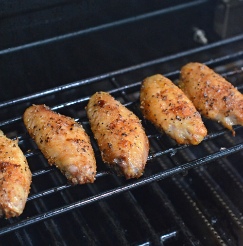 Grilling wings on the Char-Broil Cruise grill