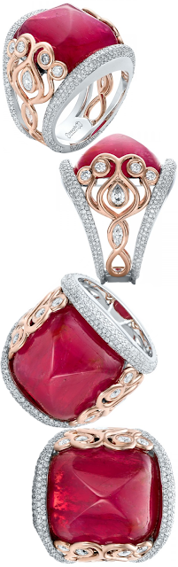 Joseph Jewelry spinel and pave diamond anniversary ring #brilliantluxury