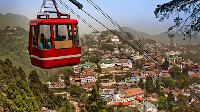 Mussoorie in Garhwal region of Uttarakhand