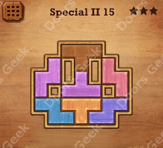 Cheats, Solutions, Walkthrough for Wood Block Puzzle Special II Level 15