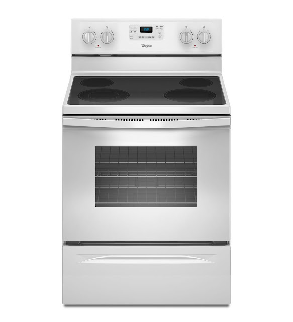 White Whirlpool Range WFE515SOEW