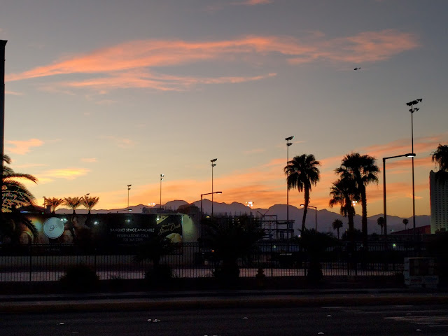 Fall sunset in Las Vegas