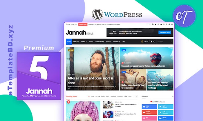 Jannah5 Premium WordPress Template for News and Magazine