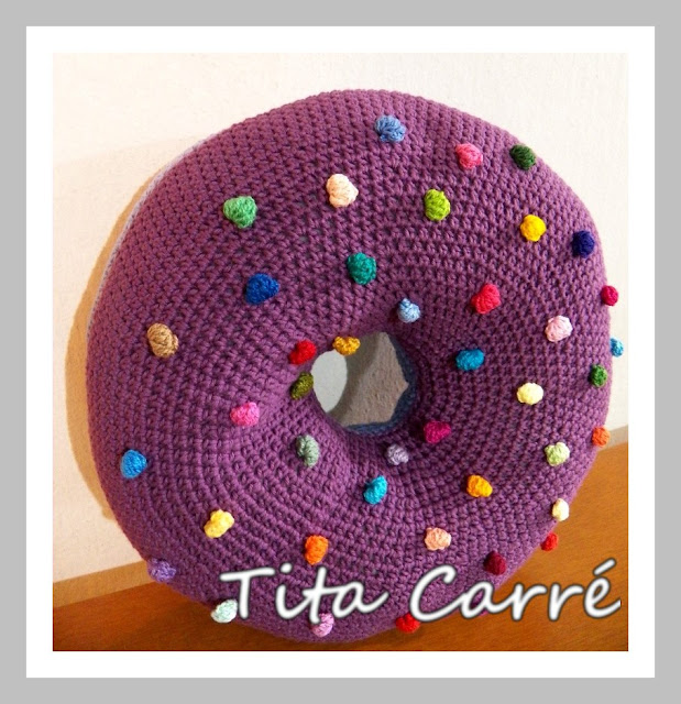 Almofada Donut em crochet