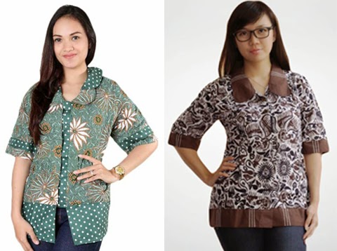 model baju kantor batik