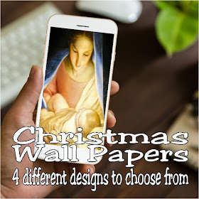 Decorate for Christmas this season with these free phone Wallpapers to keep you in the Christmas Spirit.  Choose one of 4 Christmas Wallpapers or grab all four and use a new one each week! #christmas #christmaswallpaper #phonewallpaper #diypartymomblog