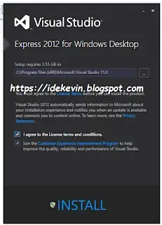 install visual studio 2012