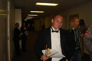 Chris in his tux ready for a band event