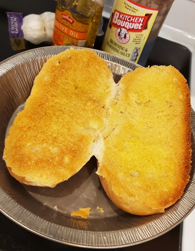 garlic bread buttered
