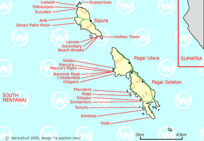 Gambar Peta Besar: Gambar Peta Pulau Mentawai - peta Besar