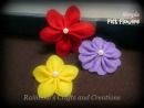 simple felt flowers