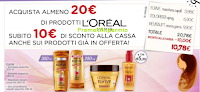 Logo Con L'Oreal Paris, subito alle casse 10 € di sconto e non solo !