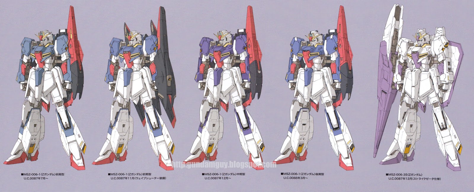 Gundam Guy The Evolution Of The Zeta Gundam