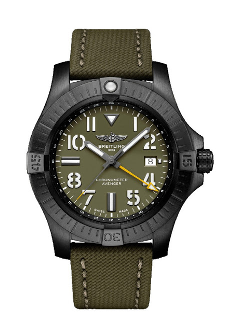 Revisión de la réplica de Breitling Avenger Automatic GMT 45 Night Mission edición limitada