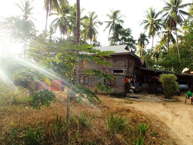 Traditional Malay house on Langkawi, although most people have 