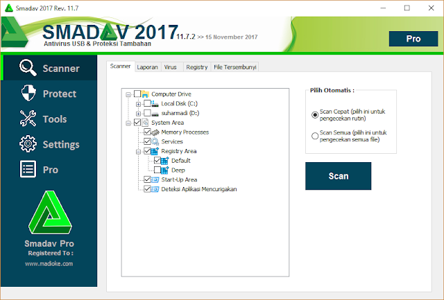 SmadAv Pro Rev 11.7.2 Full Keygen + Portable 2017 Terbaru