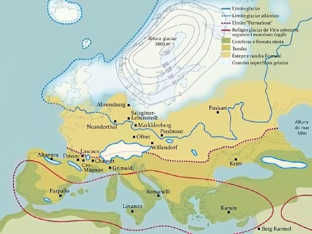 Ice Age Europe Map 