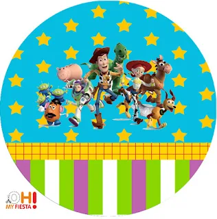 Toy Story 4 with Forky: Free Printable Cupcake Wrappers and Toppers.