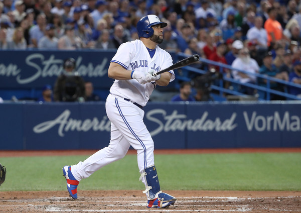 Para el ambidextro de Toronto este fue su primer jonrón del Spring Training, además dio su segundo doblete y anda por 4 empujadas