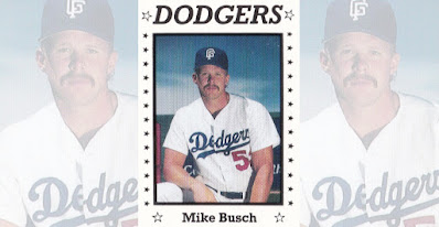 Mike Busch 1990 Great Falls Dodgers card
