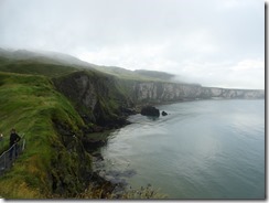 Cliffs at the Carrick-a-Rede Rope Bridge