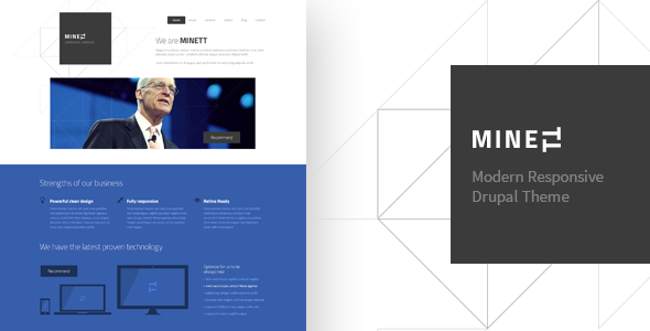 MINETT - Responsive Drupal 7 Theme - Corporate Drupal