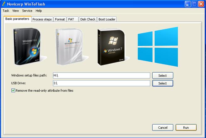 Install Windows 7 From USB, transfer windows to flash drive