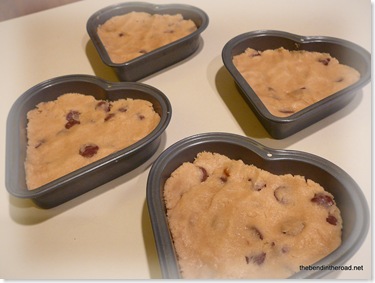 Cookie Dough in pans