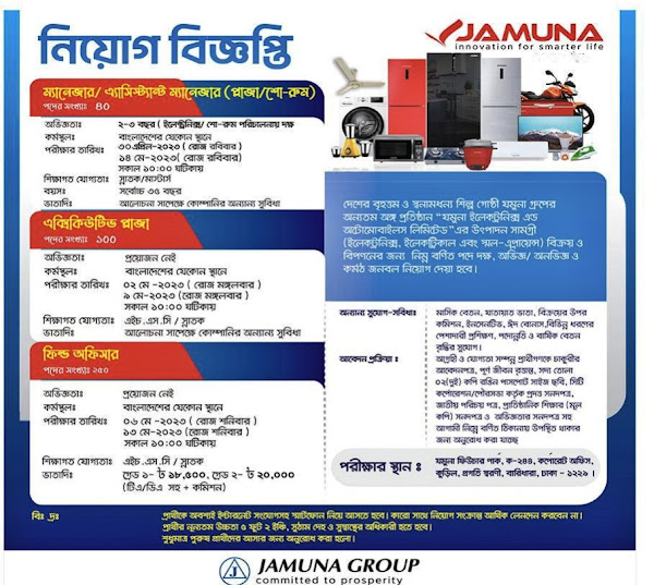 Jamuna Group Job circular 2023, যমুনা গ্রুপে নিয়োগ বিজ্ঞপ্তি-২০২৩