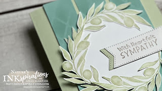 Olive Branch Sympathy Card (banner) | Nature's INKspirations by Angie McKenzie