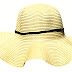 Summer Yellow Color Lining Hat for Women 