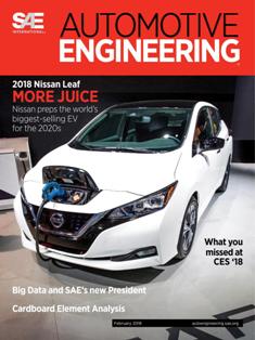 Automotive Engineering 2018-02 - February 2018 | ISSN 2331-7639 | TRUE PDF | Mensile | Professionisti | Meccanica | Progettazione | Automobili | Tecnologia
Automotive industry engineers and product developers are pushing the boundaries of technology for better vehicle efficiency, performance, safety and comfort. Increasingly stringent fuel economy, emissions and safety regulations, and the ongoing challenge of adding customer-pleasing features while reducing cost, are driving this development.
In the U.S., Europe, and Asia, new regulations aimed at reducing vehicle fuel consumption/CO2 are opening the door for exciting advancements in combustion engines, fuels, electrified powertrains, and new energy-storage technologies. Meanwhile, technologies that connect us to our vehicles are steadily paving the way toward automated and even autonomous driving.
Each issue includes special features and technology reports, from topics including:  vehicle development & systems engineering, powertrain & subsystems, environment, electronics, testing & simulation, and design for manufacturing