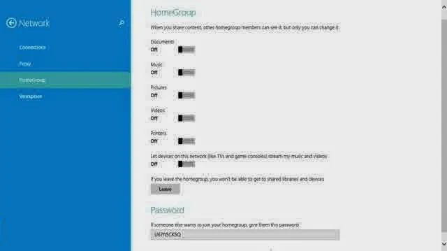 Cara Membuat Homegroup di Windows 8 Melalui PC Setting