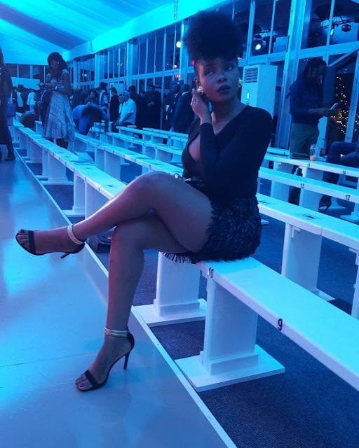 Singer Yemi Alade Shows Cleavage And Thigh In New Photos.