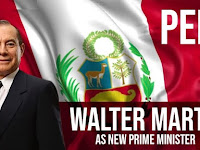 Walter Roger Martos Ruiz sworn in as new Prime Minister of Peru.