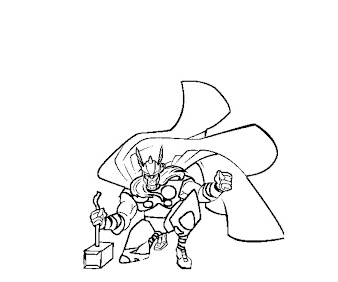 #7 Thor Coloring Page