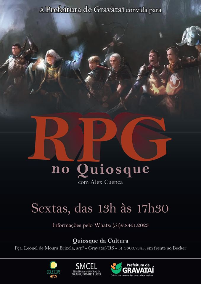 RPG do Coletive no Quiosque Da Cultura de Gravataí