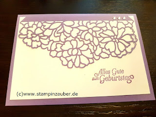 Geburtstagskarten mit Thinlits Liebe zum Detail von Silvi Provolija Unabh. Stampin' Up! Demonstratorin