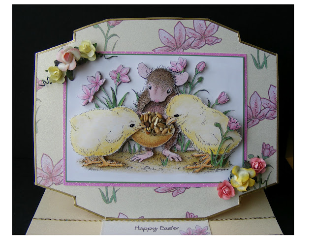 joanna sheen house mouse flower power decoupage