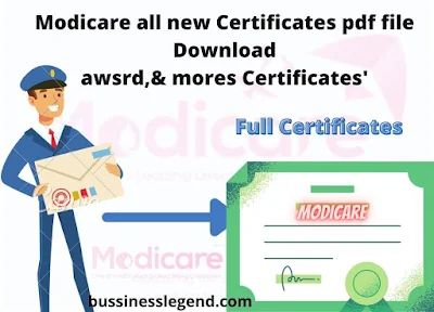 Modicare All New Certificate download 2021 | Safe Shop Certificates