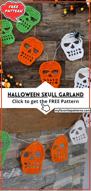 Halloween Skull Garland