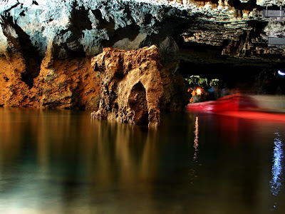 The lion-elephant rock at the Ali Sadr Cave