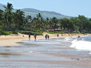 Kamaole I Beach with life guards on Kihei condo vacation