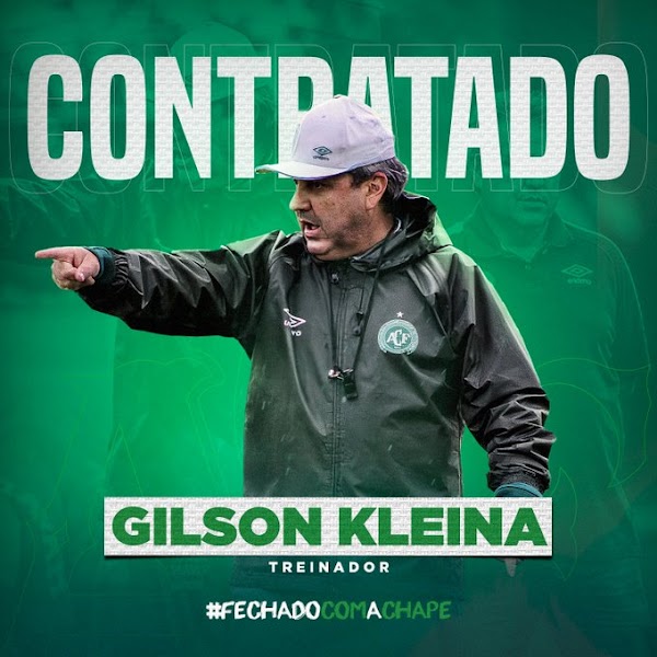 Oficial: Chapecoense, firma el técnico Gilson Kleina