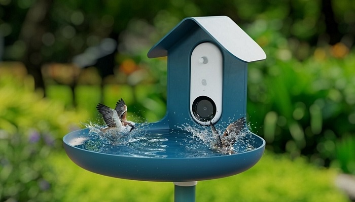 Smart Bird Bath With Live Video Streaming of Birds