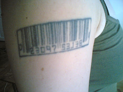 barcode tattoo. arcode tattoo designs. arcode